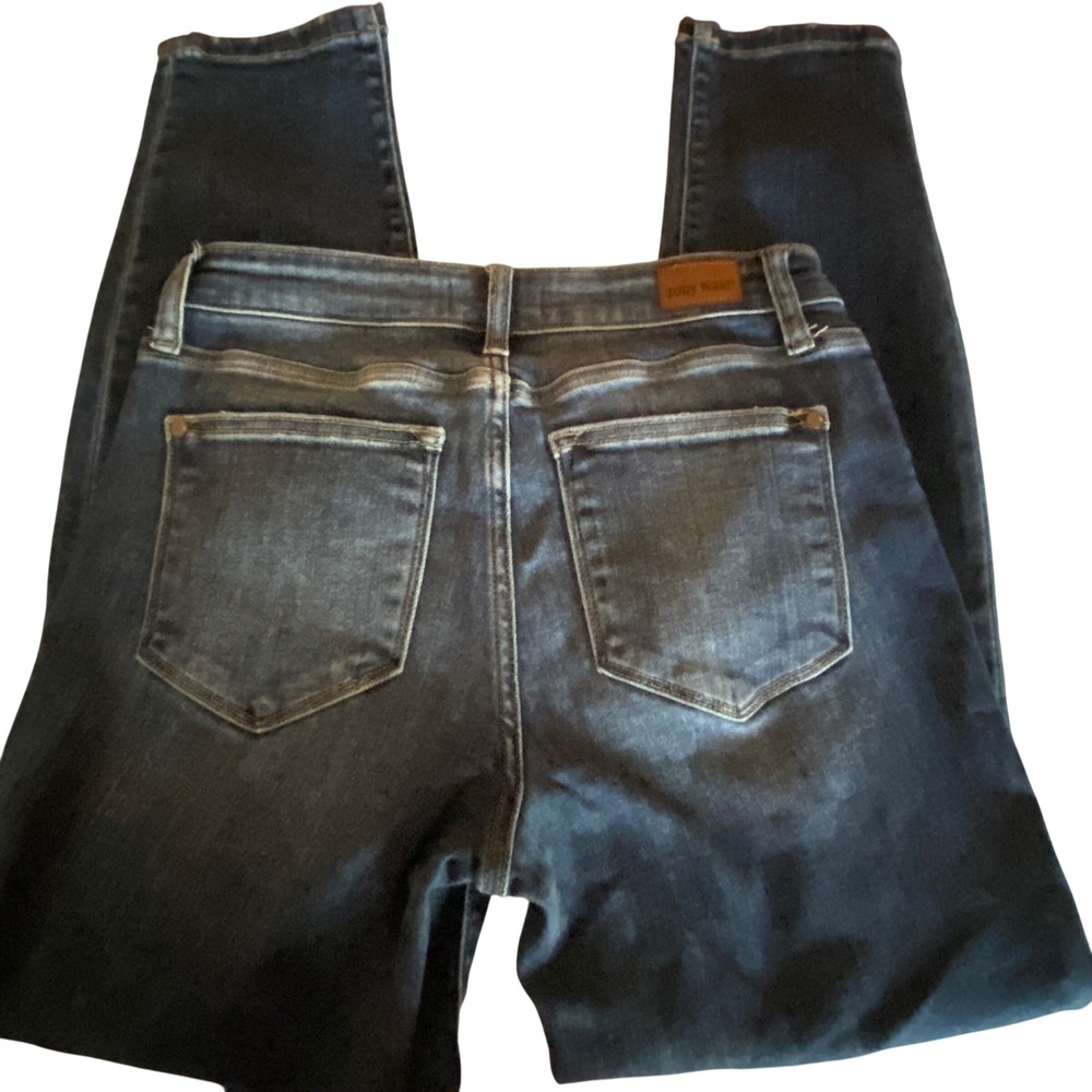 Judy Blue Boyfriend Fit Dark Wash Stretch Denim Jeans JB82368DK Size 3 26